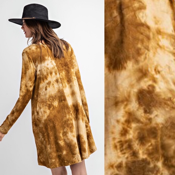 LAST NWT Boutique Dress Plus Boho tie dye 1X 2X - Picture 3 of 6